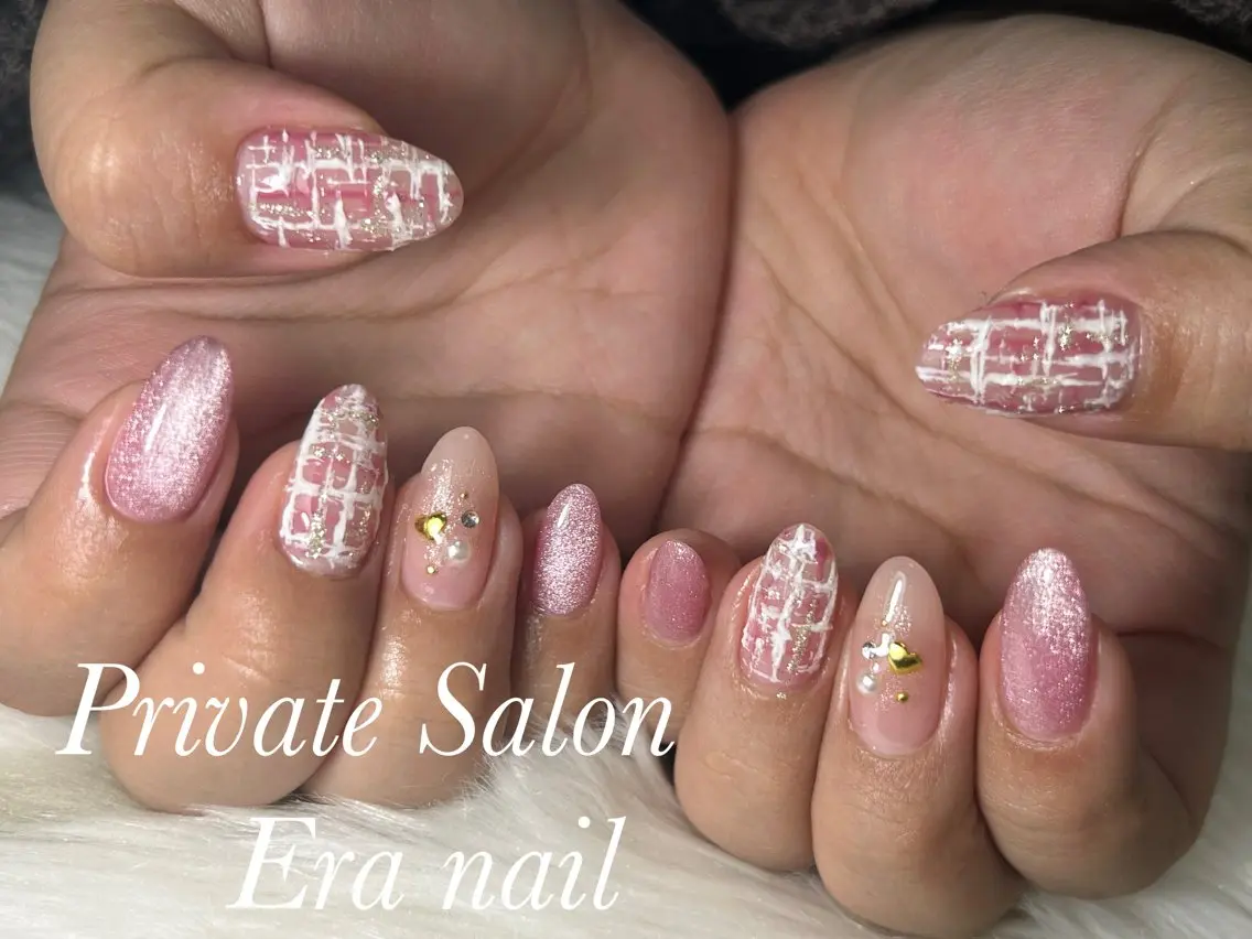 ネイル ツイードネイル ハンドネイル Era nailのネイルデザイン