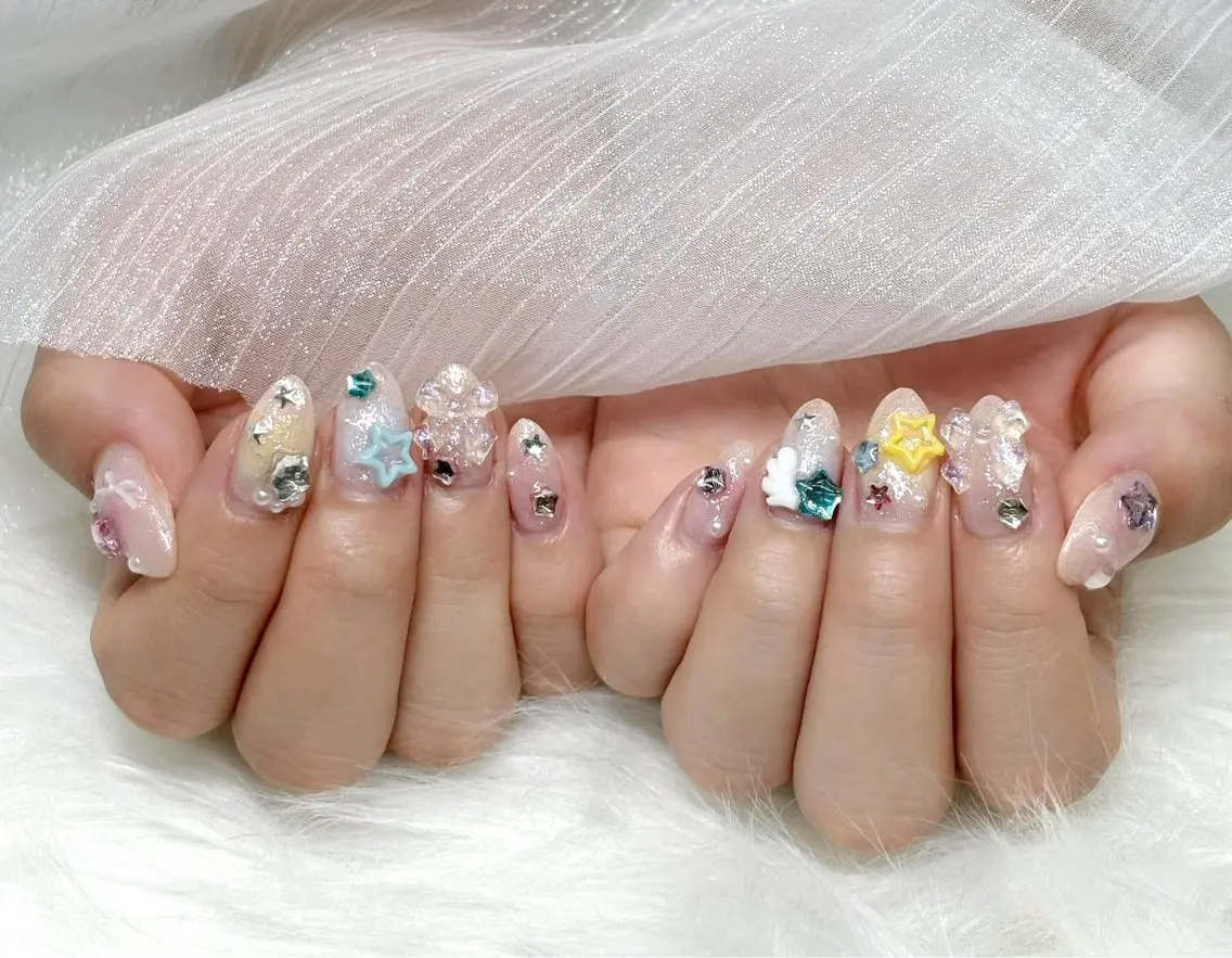 ネイル 韓国ネイル マグネットネイル 持ち込み ハンドネイル RINA Nailのネイルデザイン