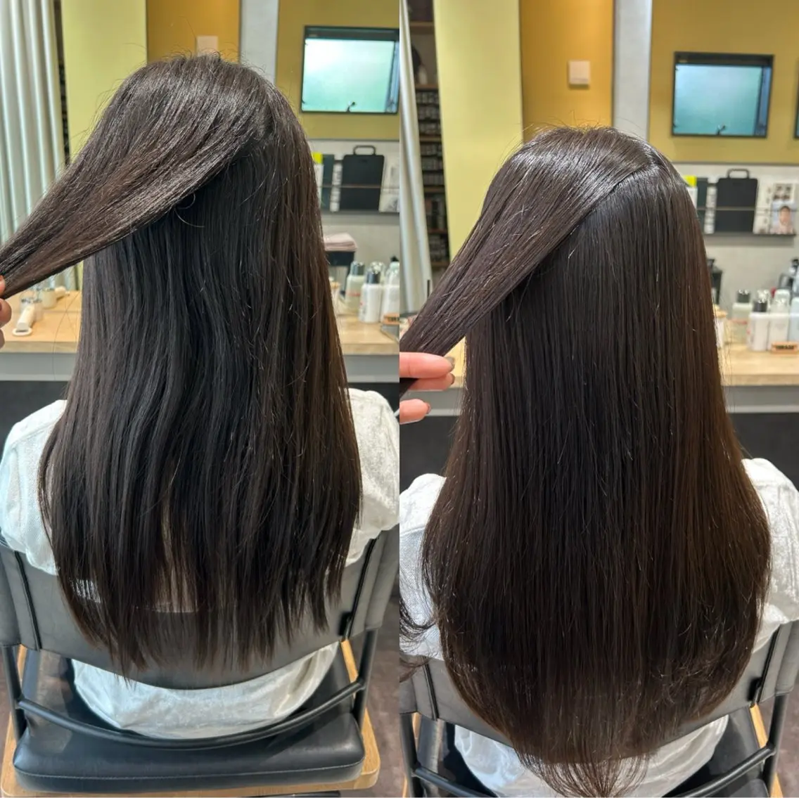 ロング パーマ ストレートパーマ カット 縮毛矯正 トリートメント hubhair レイヤー/透明感のヘアスタイル