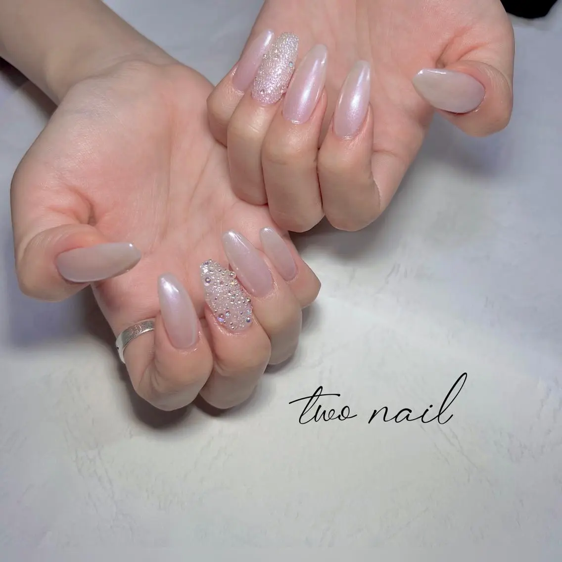 ネイル アートネイル フットネイル ハート ニュアンスネイル オフィスネイル two nailのネイルデザイン