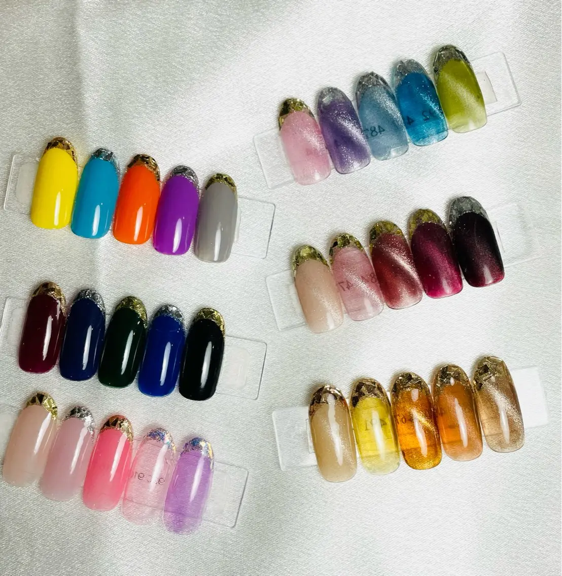ネイル フレンチネイル ガラスフレンチ ハンドネイル LadyLuck Ayanoのネイルデザイン