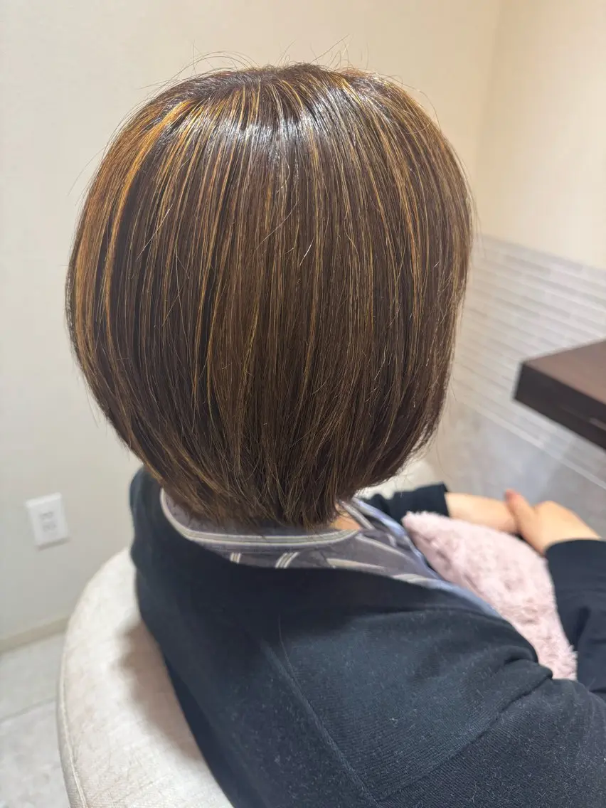 ショート カラー ハイライトカラー ハイライト maki ♡のヘアスタイル