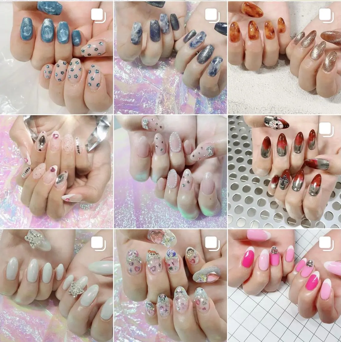 ネイル 渋谷／チップ長さ出し 👑アプレgel-xのネイルデザイン
