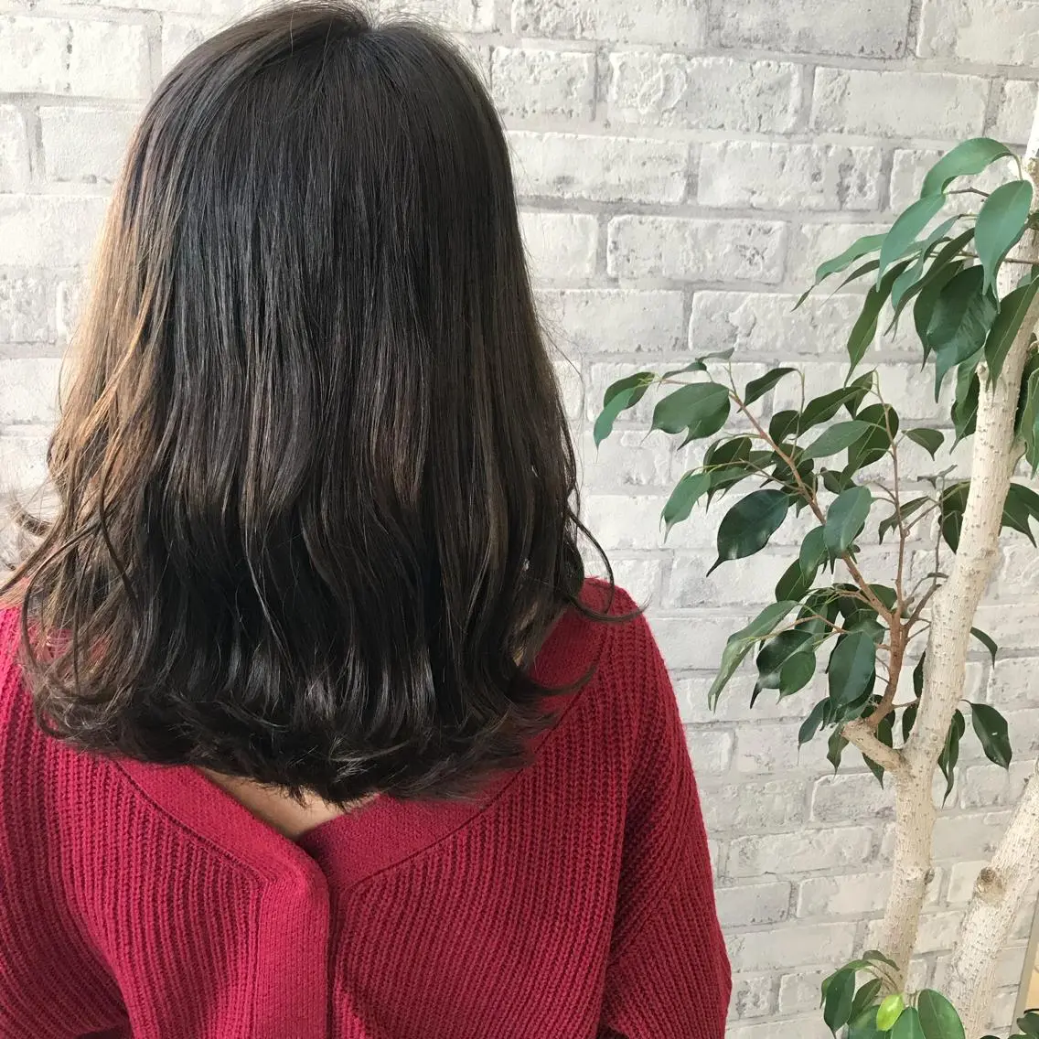 ミディアム カラー ベージュカラー ヘアカラー トリートメント Oopsレイヤー 加藤澄都のヘアスタイル