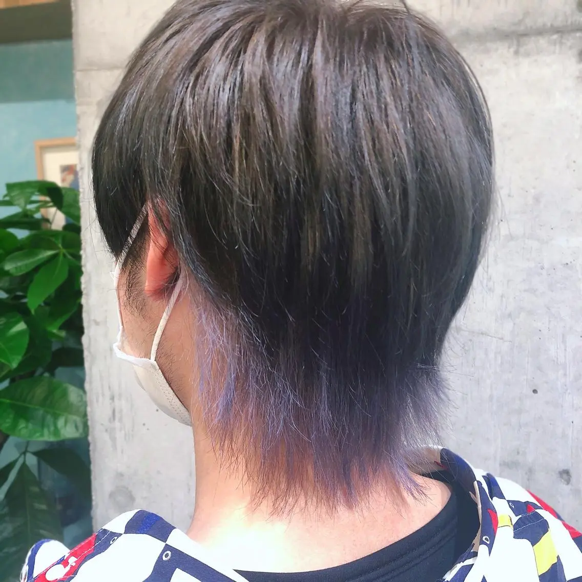 カラー メンズ メンズインナーカラー インナーカラー 🌈ブリーチ特化🌈 MINATOのヘアスタイル