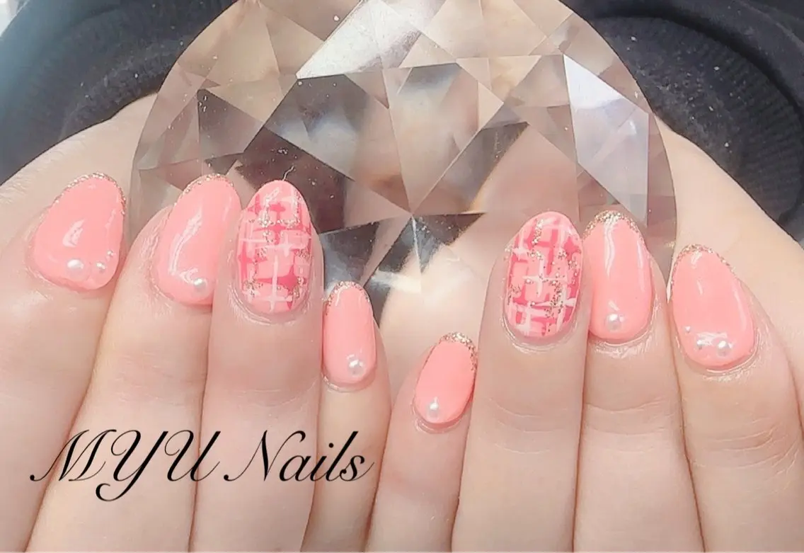 ネイル ジェルネイル 持ち込み ニュアンスネイル ワンカラーネイル パラジェル ニュアンスネイル🌈 MYU Nailsのネイルデザイン