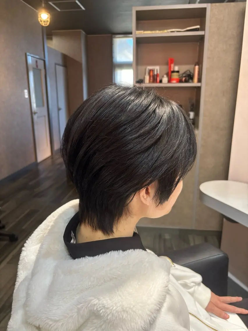 ショート ショートヘア ウルフカット カット 杉山 晃太のヘアスタイル