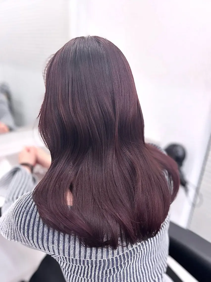 ロング ヘアカラー トリートメント ヘッドスパ ヘアセット 🥀艶髪/似合わせ 暖色/まな🥀のヘアスタイル