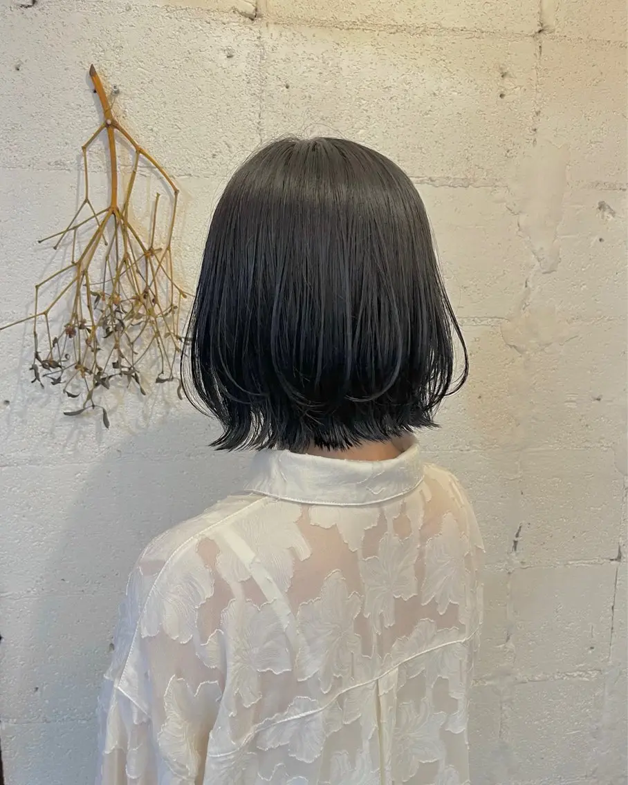 ショート カラー カット ヘアカラー 暗髪とオリーブ🌿 渡辺拓人のヘアスタイル