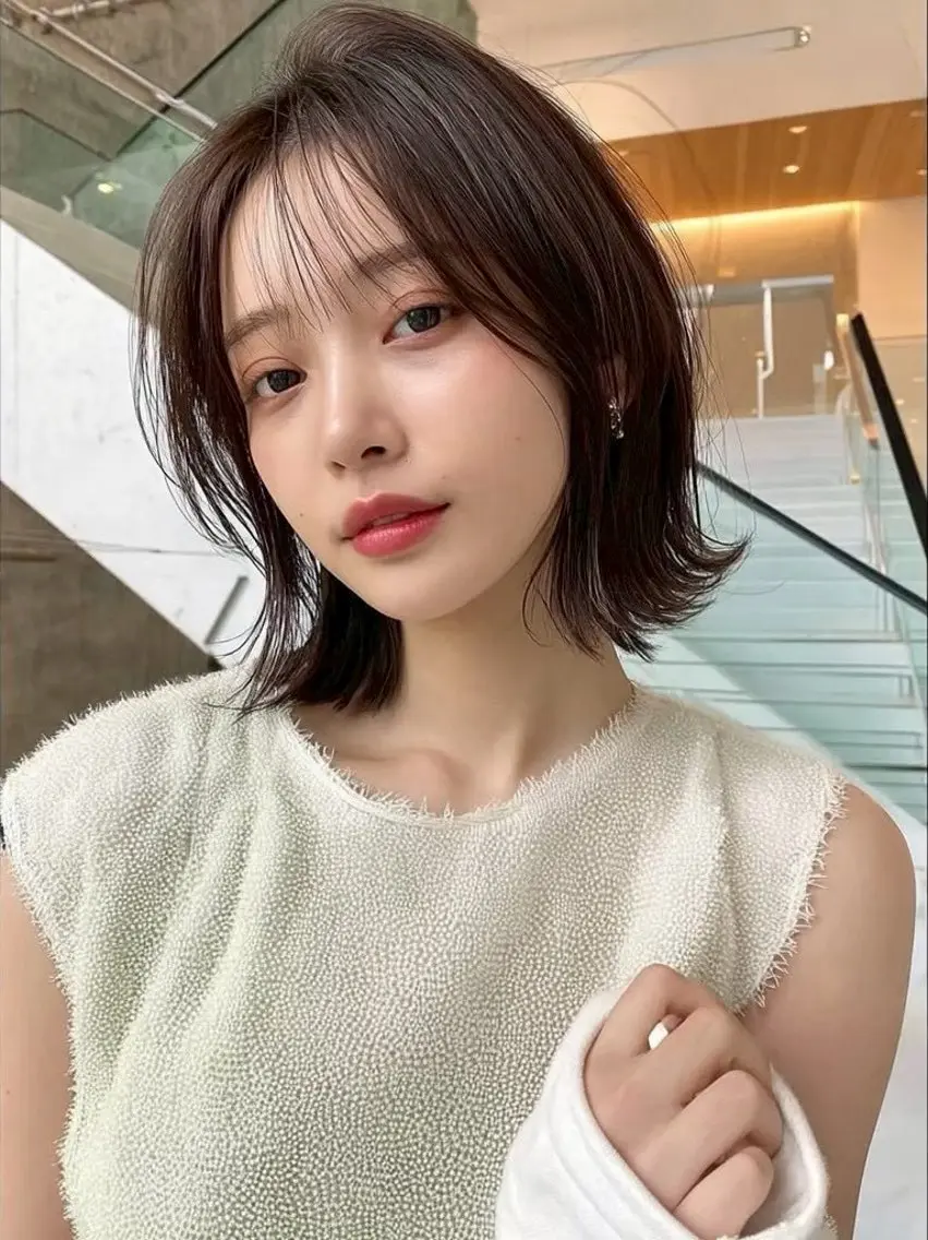 ミディアム カラー 神田 絢飛のヘアスタイル
