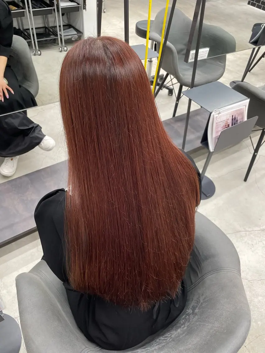 ロング 縮毛矯正 トリートメント 💗韓国ヘア/髪質改 善💗若菜あいこのヘアスタイル