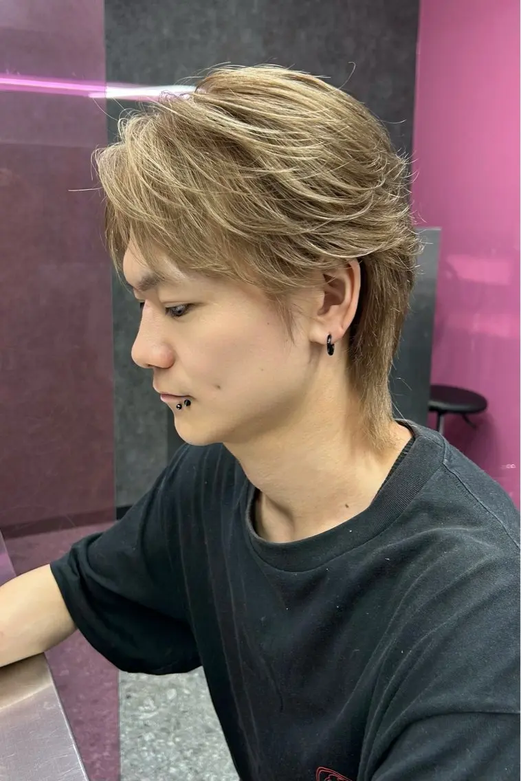 ショート カラー メンズ カット ヘアセット メンズスタイリスト 前田雄輝のヘアスタイル