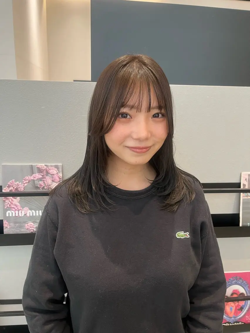 似合わせカット+透明感カラー+ダメージレスケアトリートメントの写真