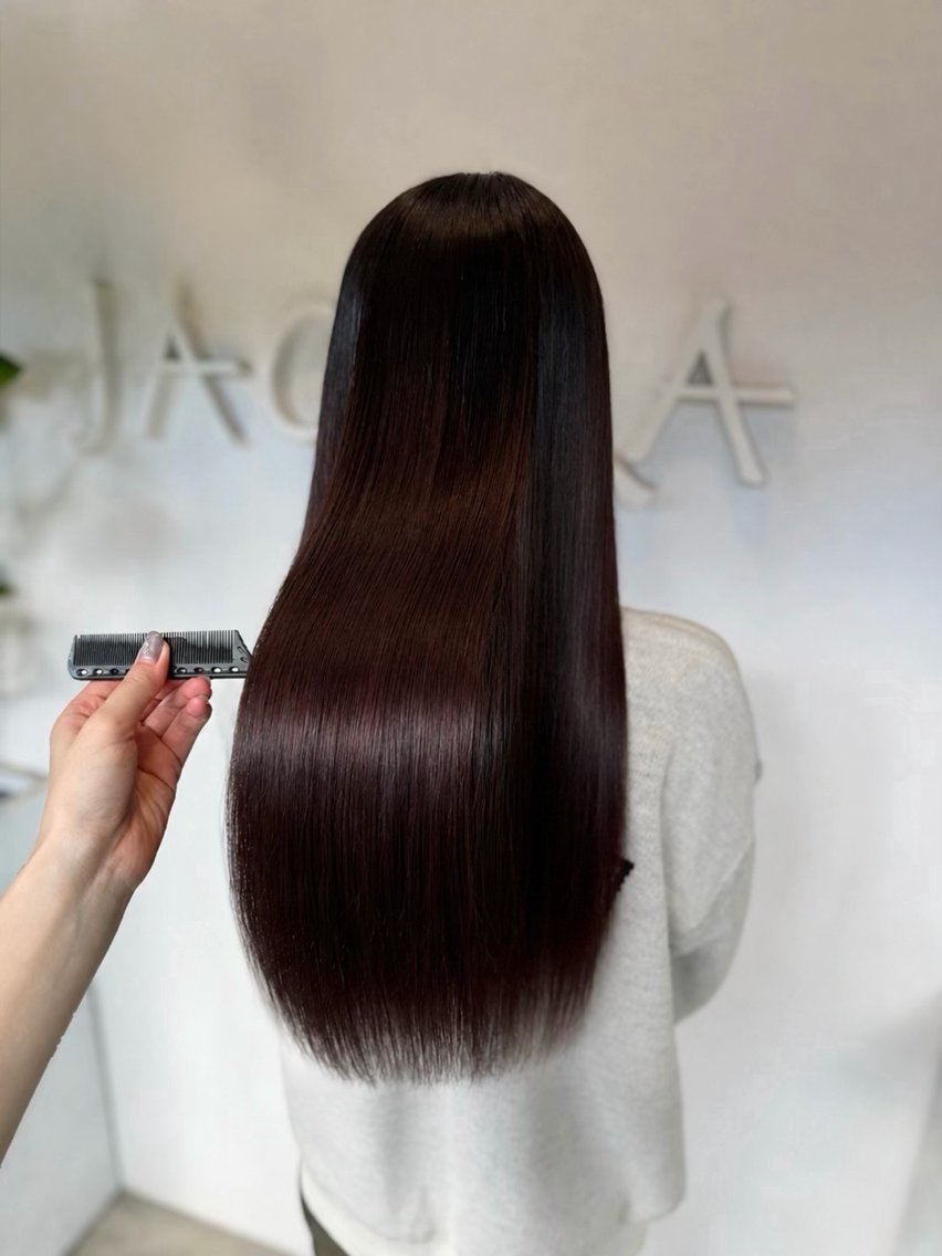 ロング カラー 髪質改善 トリートメント カット ヘアカラー トリートメント 透明感カラー／ 艶感カラー／RAMUのヘアスタイル