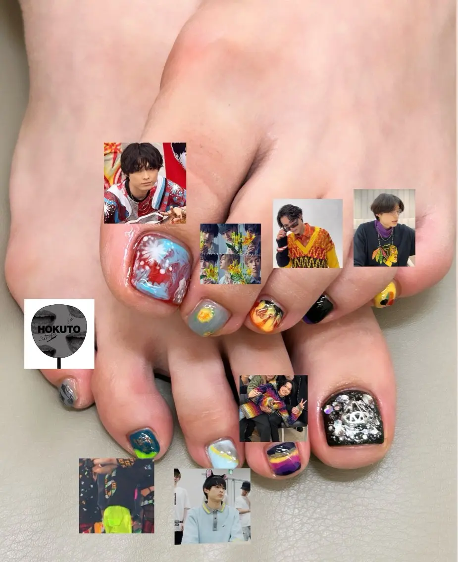 ネイル フットネイル one nail 【推し/概念ネイル】のネイルデザイン