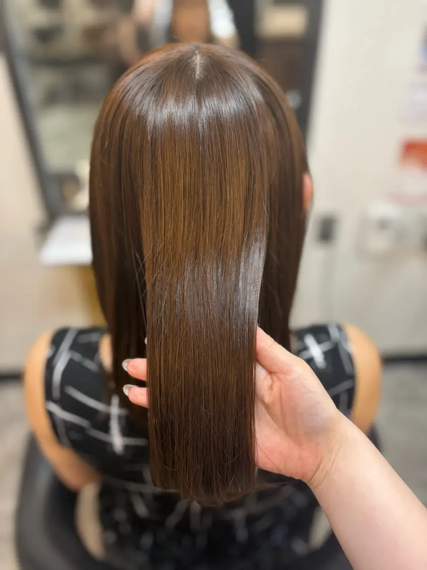 ロング 韓国風レイヤー/メン ズパーマ✨みずか💜のヘアスタイル