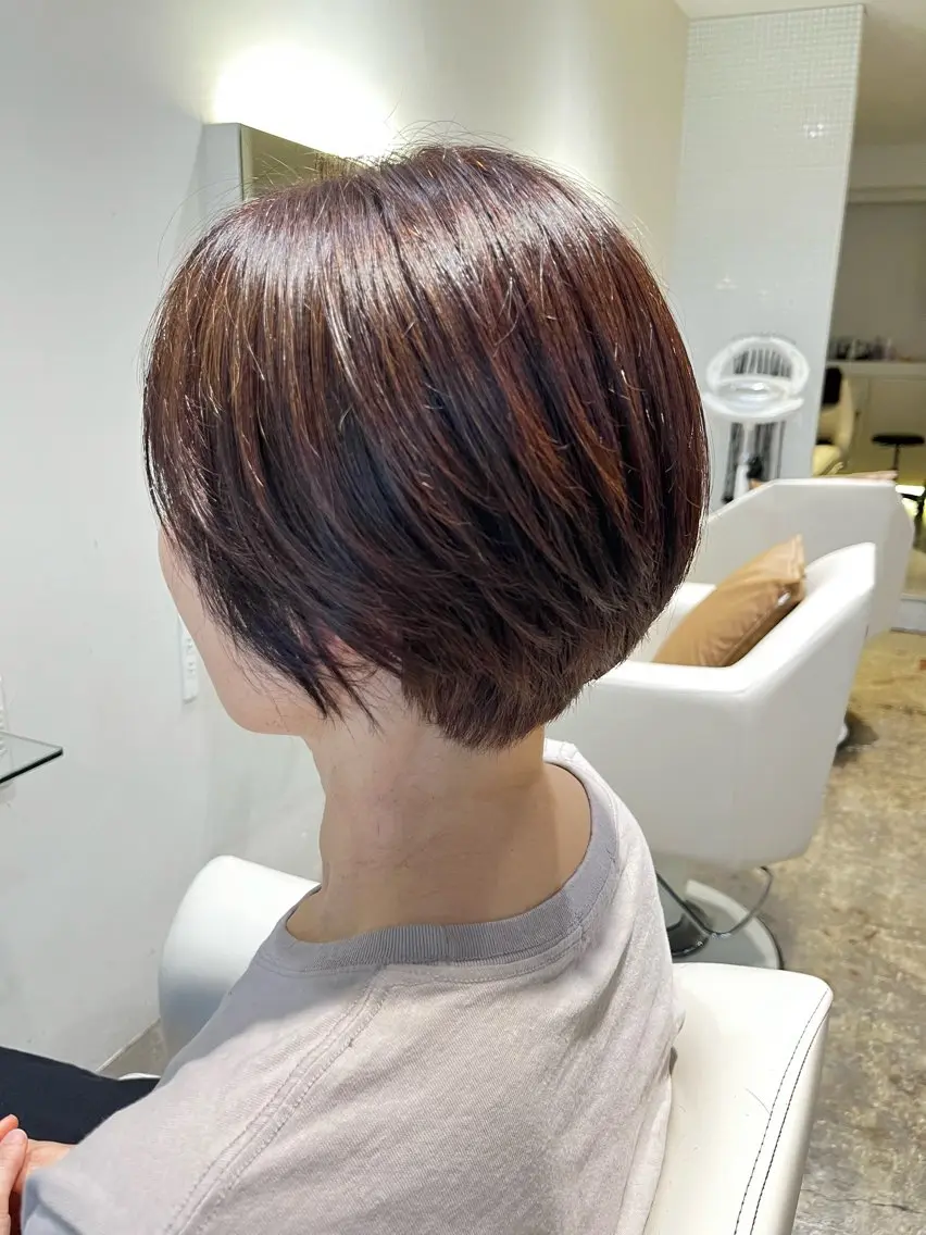 ショート ショートボブ ボブ ショートヘア ルナᯓ☆/ ブリーチモデル募集中のヘアスタイル