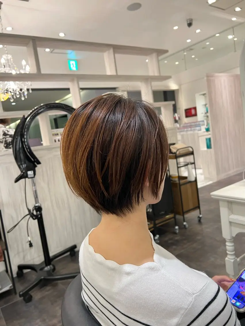 ショート ショートヘア 梅田 カットモデル募集のヘアスタイル