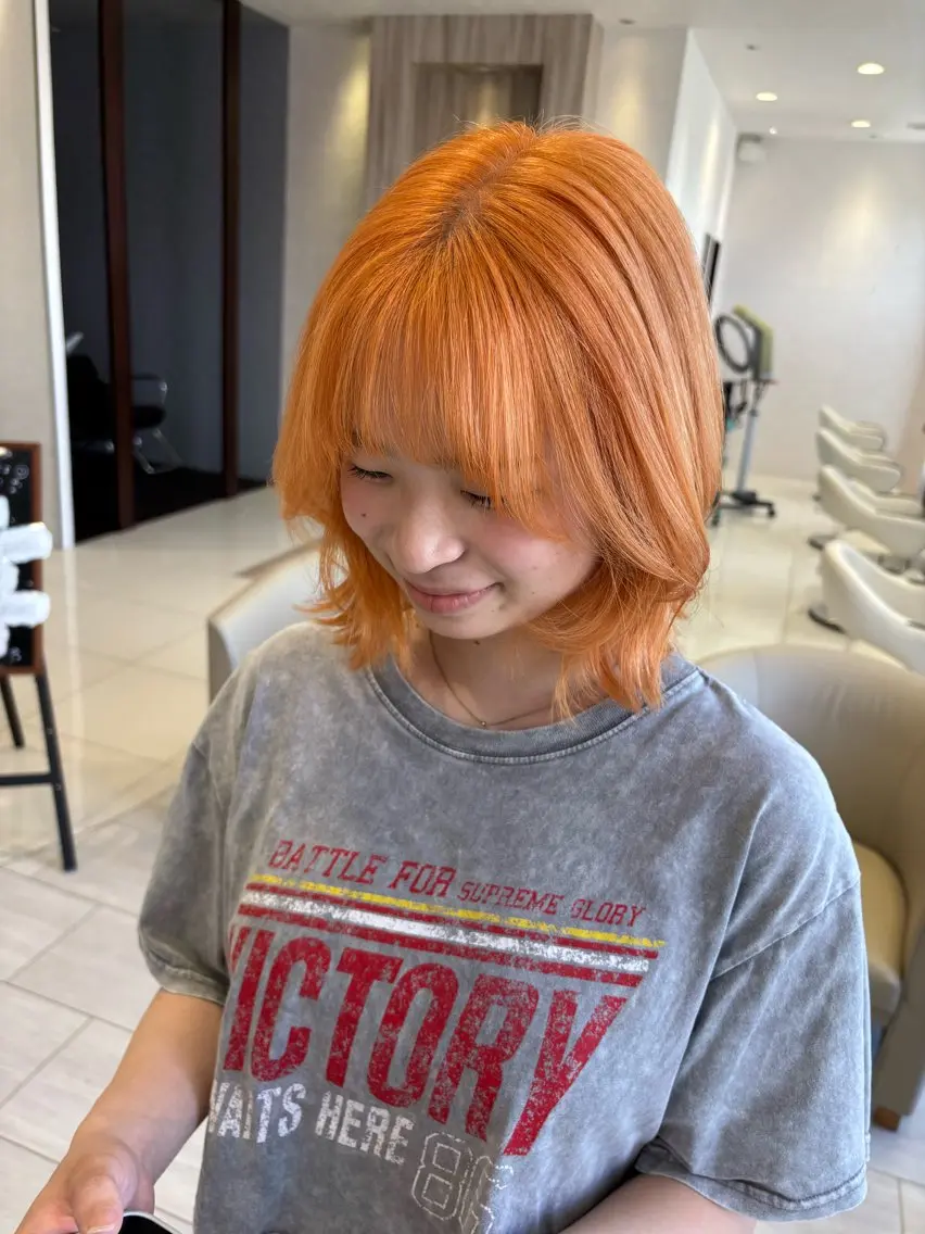 ショート カラー 石坂 瀬音のヘアスタイル