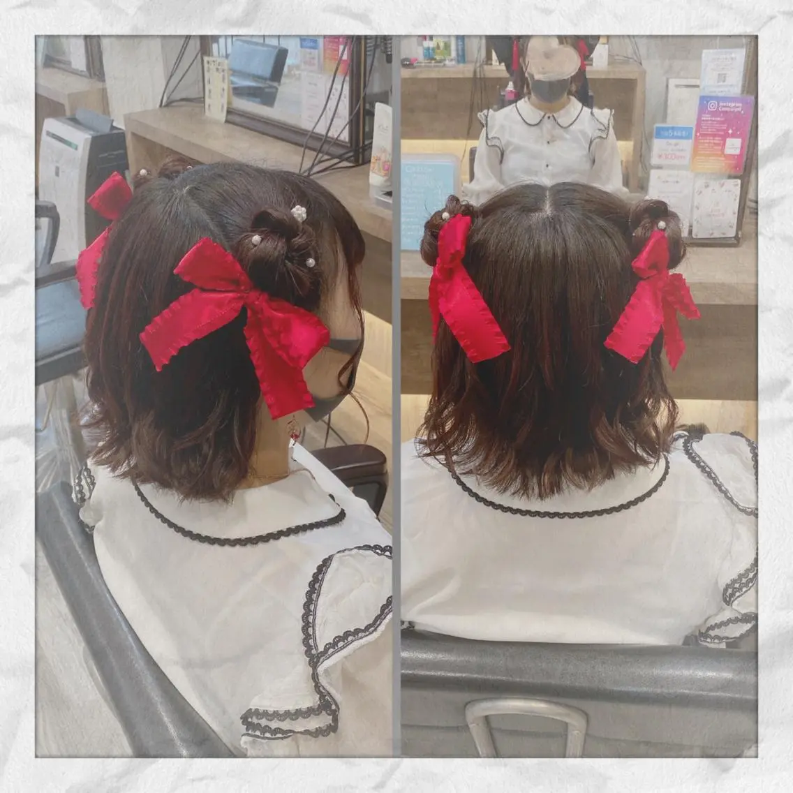 ミディアム ヘアアレンジ ヘアセット ヘアセット/着付け 𓇼 まつもと𓇼のその他イメージ