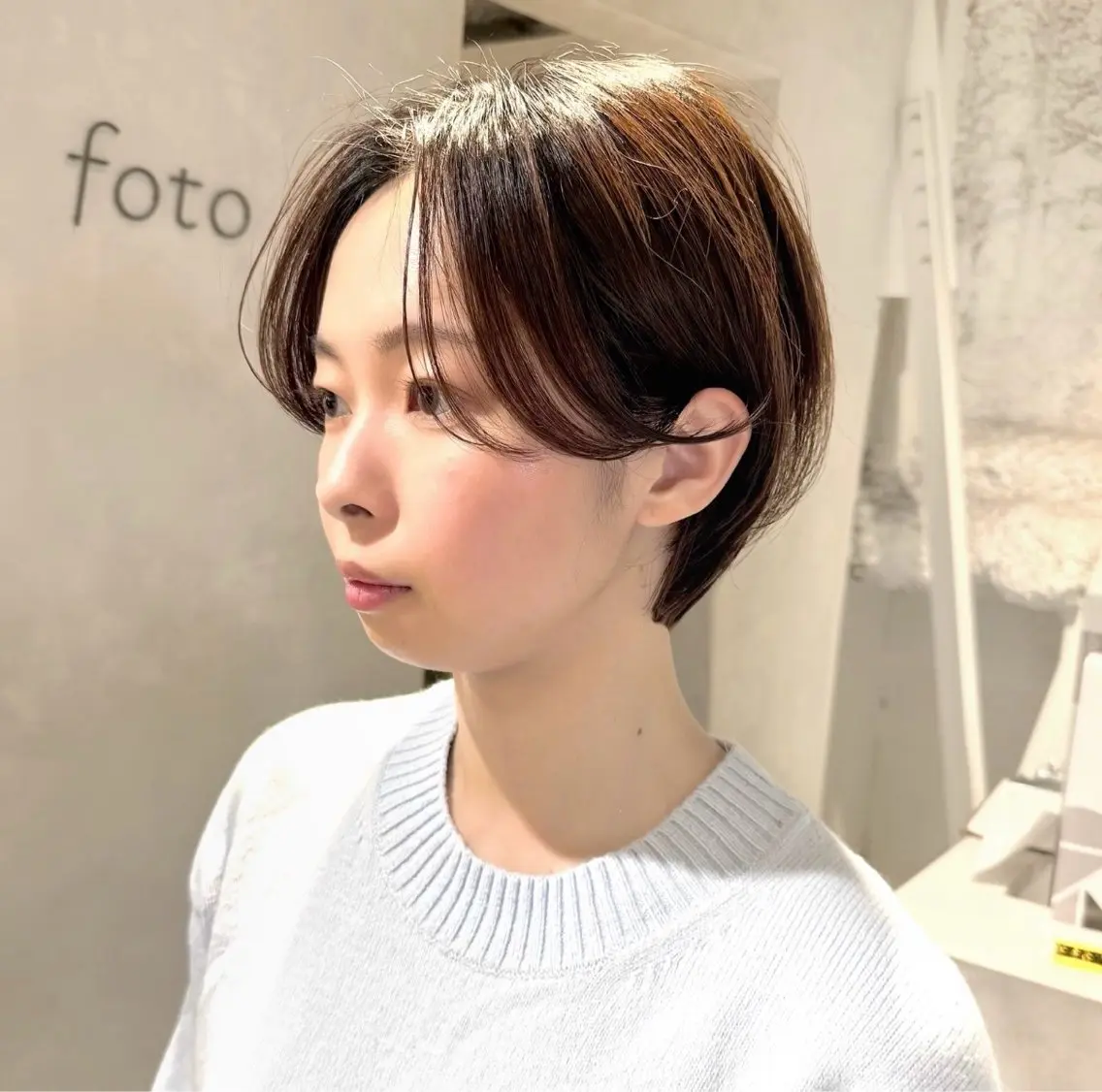 ショート カット ヘアカラー 骨格診断で絶対可愛い ✨丸みショート✨凌弥のヘアスタイル