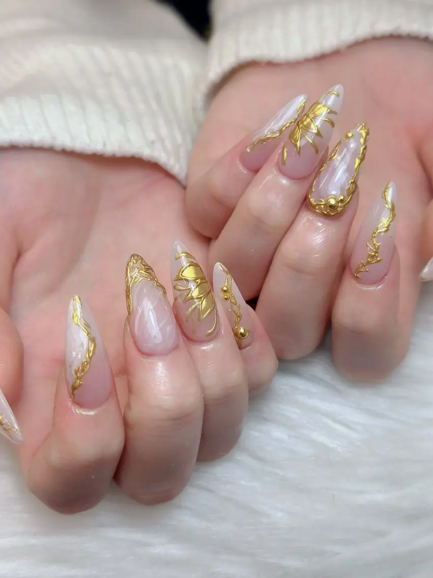 ネイル アートネイル ジェルネイル マグネットネイル ハンドネイル JennNail_ マオのネイルデザイン