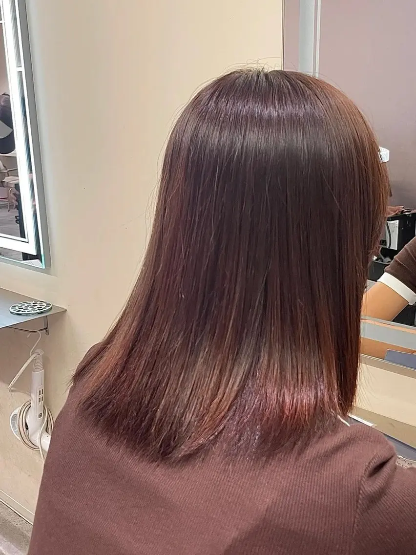 ミディアム カラー カット ヘアカラー トリートメント 多系統似合わせ/ tsuburaのヘアスタイル