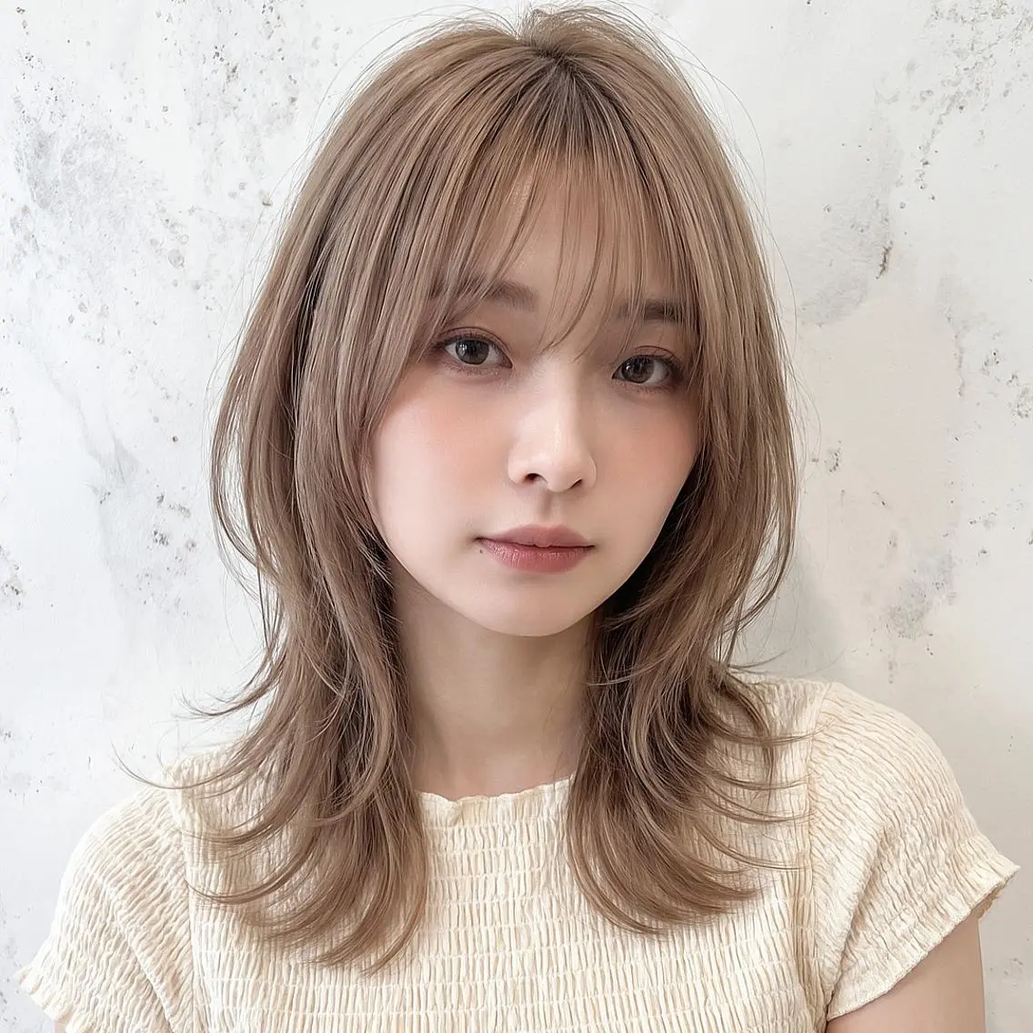 セミロング レイヤーカット/韓国 🤎きのした いちかのヘアスタイル