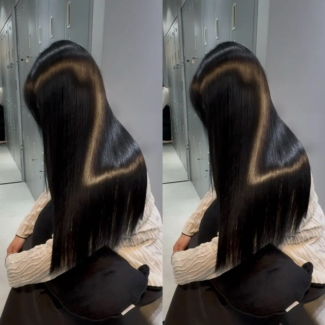 ロング カラー ブリーチ 透明感カラー 髪質改善 韓国風ヘア 似合わせカット カット ヘアカラー 縮毛矯正 新宿/髪質改善支持率 No.1💍yasuのヘアスタイル