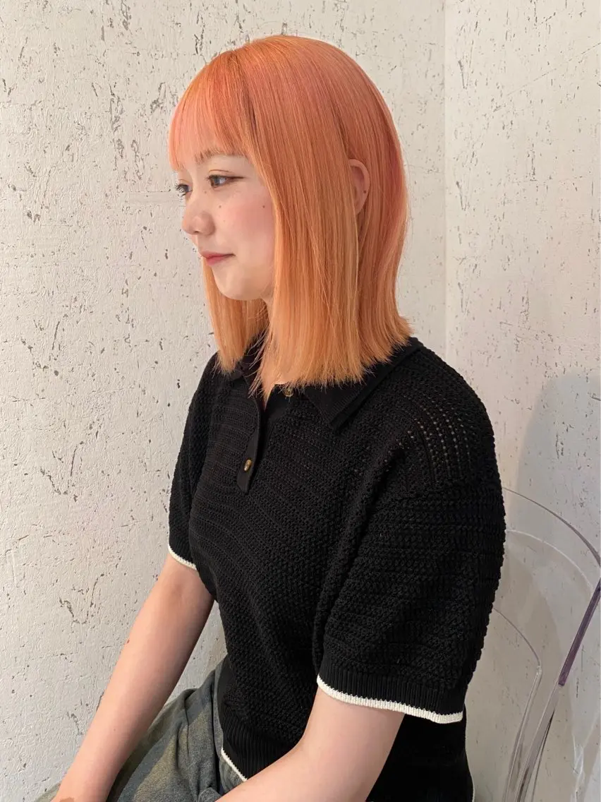 ミディアム カラー カット ヘアカラー トリートメント mai / linoah˚✧のヘアスタイル