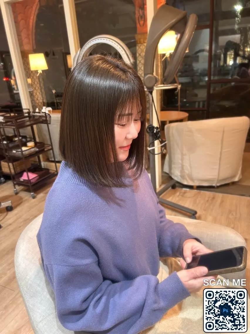 ミディアム 小島 瑚白のヘアスタイル