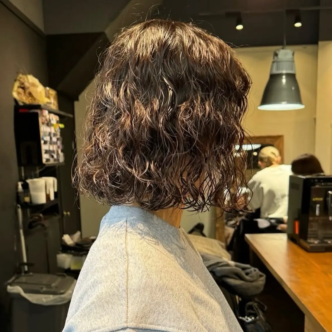 ミディアム カット パーマ メイ🩰 梅田/ヘアセットのヘアスタイル