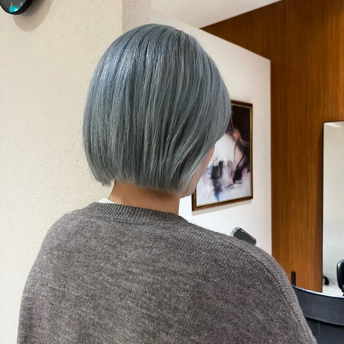 ミディアム カラー ブリーチ ボブ ヘアカラー ブリーチカラー🌟/ ちさとのヘアスタイル