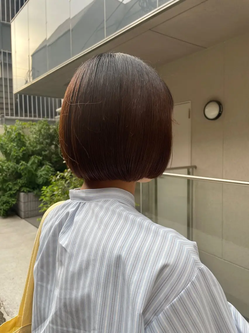 ミディアム カラー カット ヘアカラー トリートメント 表参道🌿赤み消し カラー/チナツのヘアスタイル
