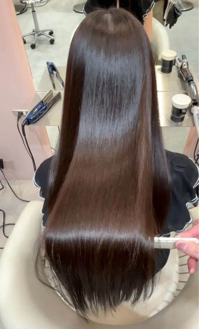 ロング ヘアアレンジ カット 縮毛矯正 トリートメント 縮毛矯正🫧/ 髪質改善/吉田光佑のヘアスタイル