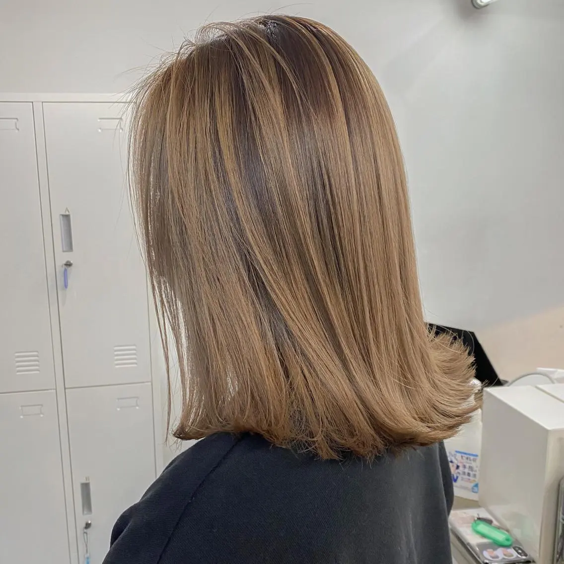 ロング カラー バレイヤージュ ベージュカラー ダブルカラー ミルクティーベージュ 外国人風カラー カット ヘアカラー トリートメント 海外デザイン🇺🇸 石渡諒太のヘアスタイル