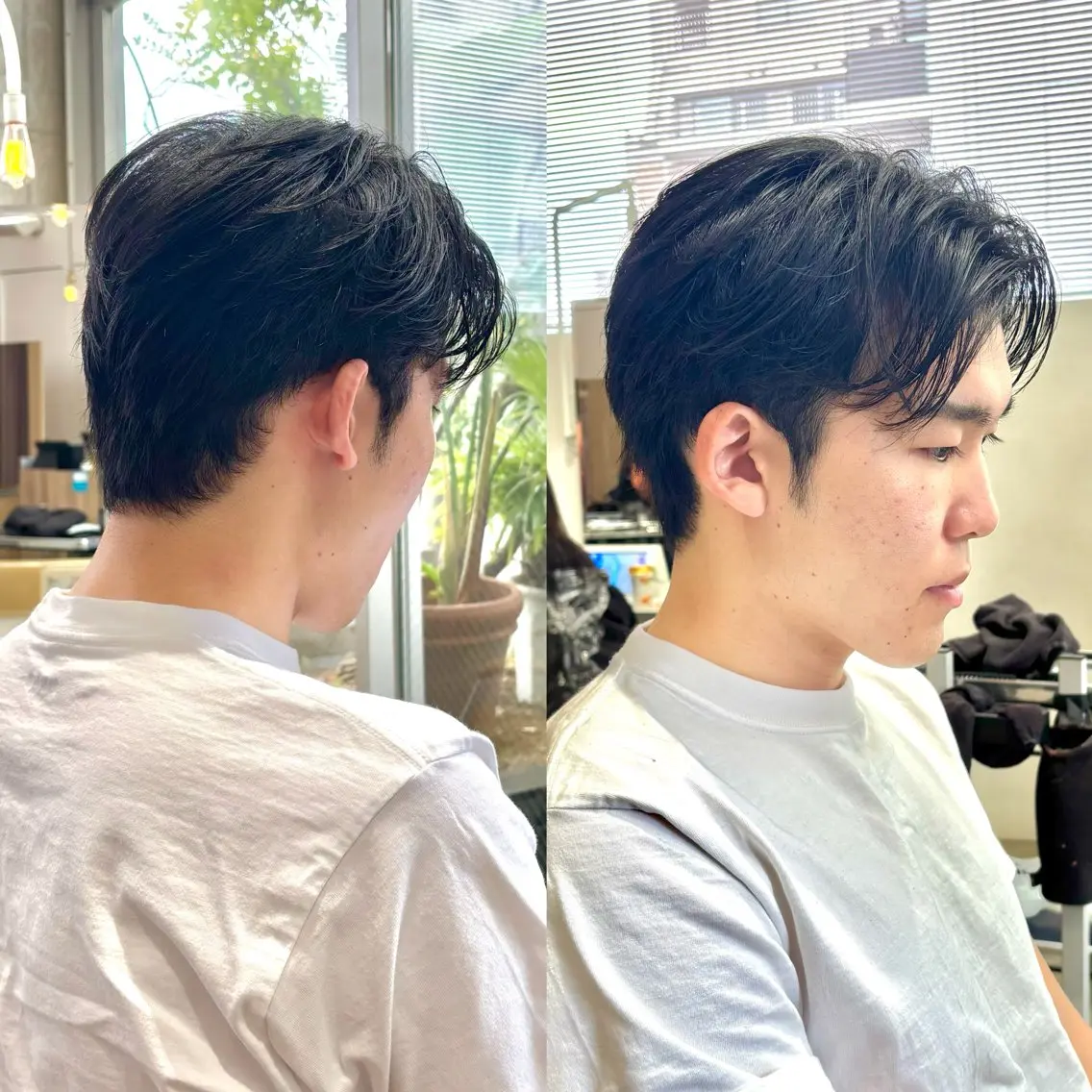 メンズ センターパート メンズ韓国風 メンズパーマ カット ヘッドスパ 恵比寿/egerie prime/井向幹滉のヘアスタイル