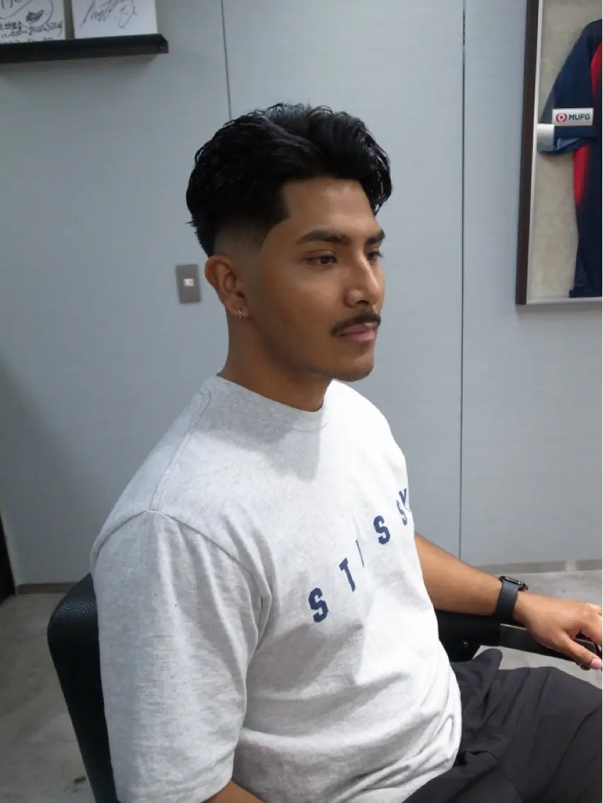 ショート パーマ メンズ フェードカット スキンフェード カット ヘッドスパ 💈メンズフェード 特化DAIYA💈の眉毛・アイブロウイメージ