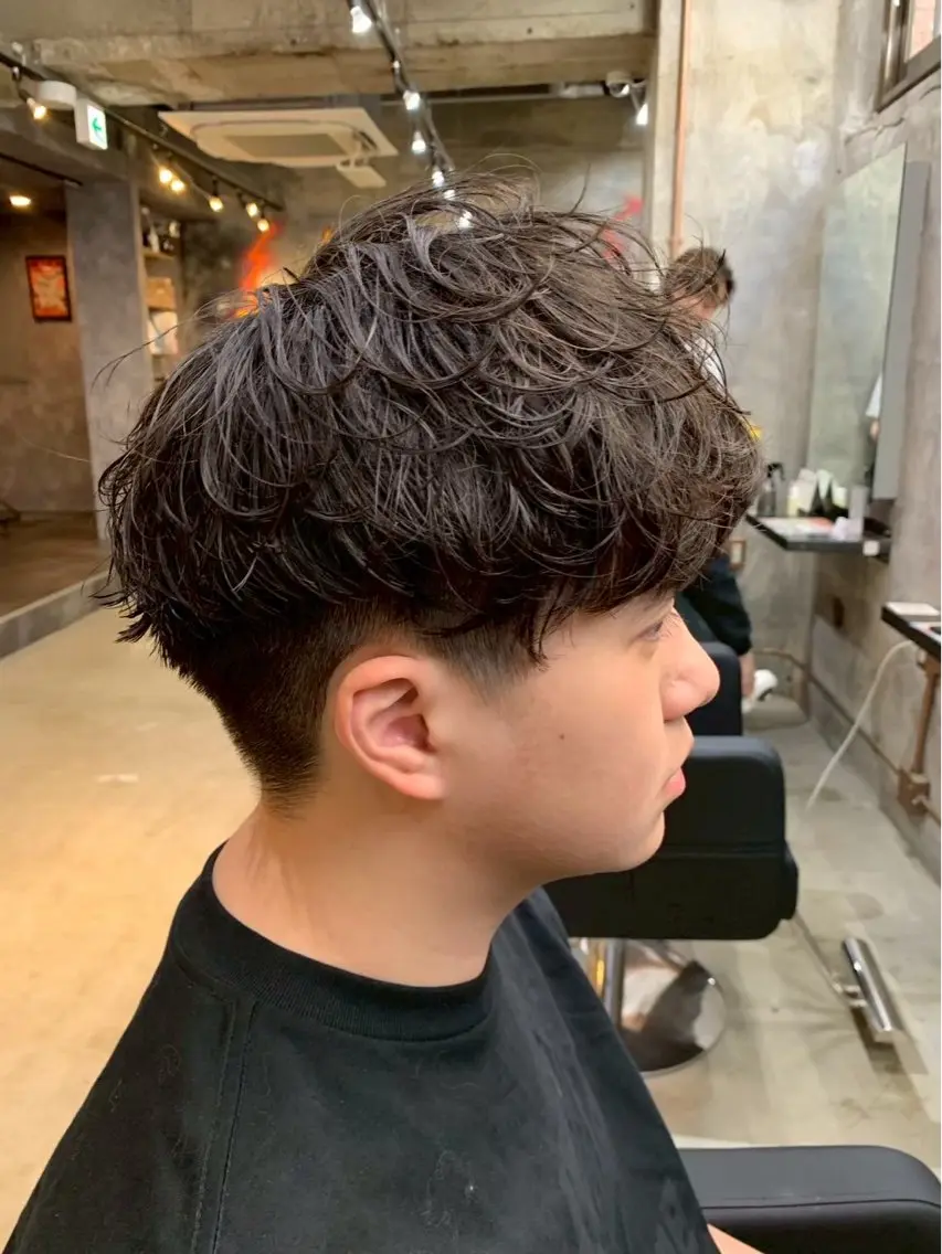 パーマ メンズ カット パーマ keany錦糸町 ハセベユウのヘアスタイル