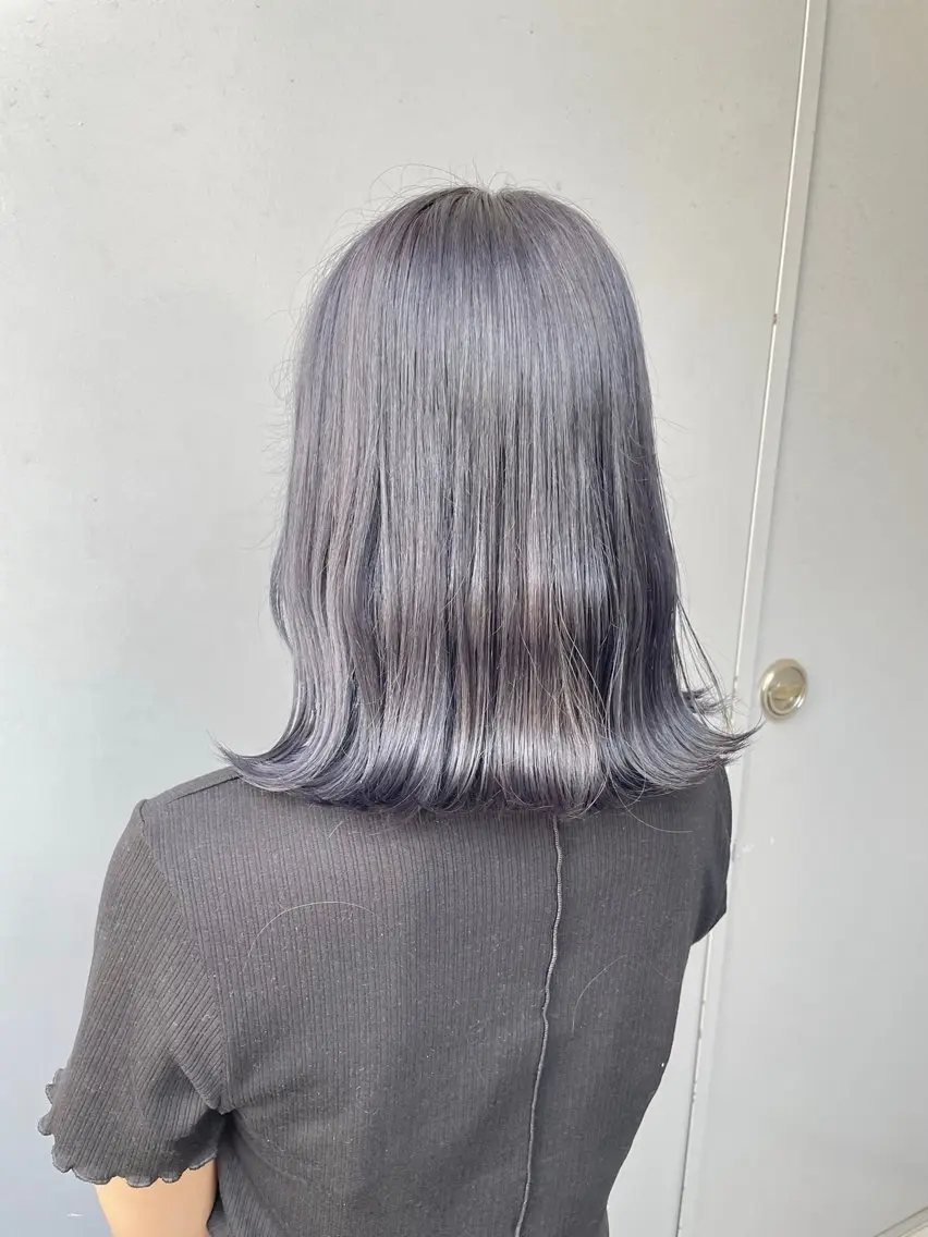 ミディアム カラー ヘアカラー トリートメント ヘッドスパ ヘアセット ベージュカラー💖 やすひろのヘアスタイル
