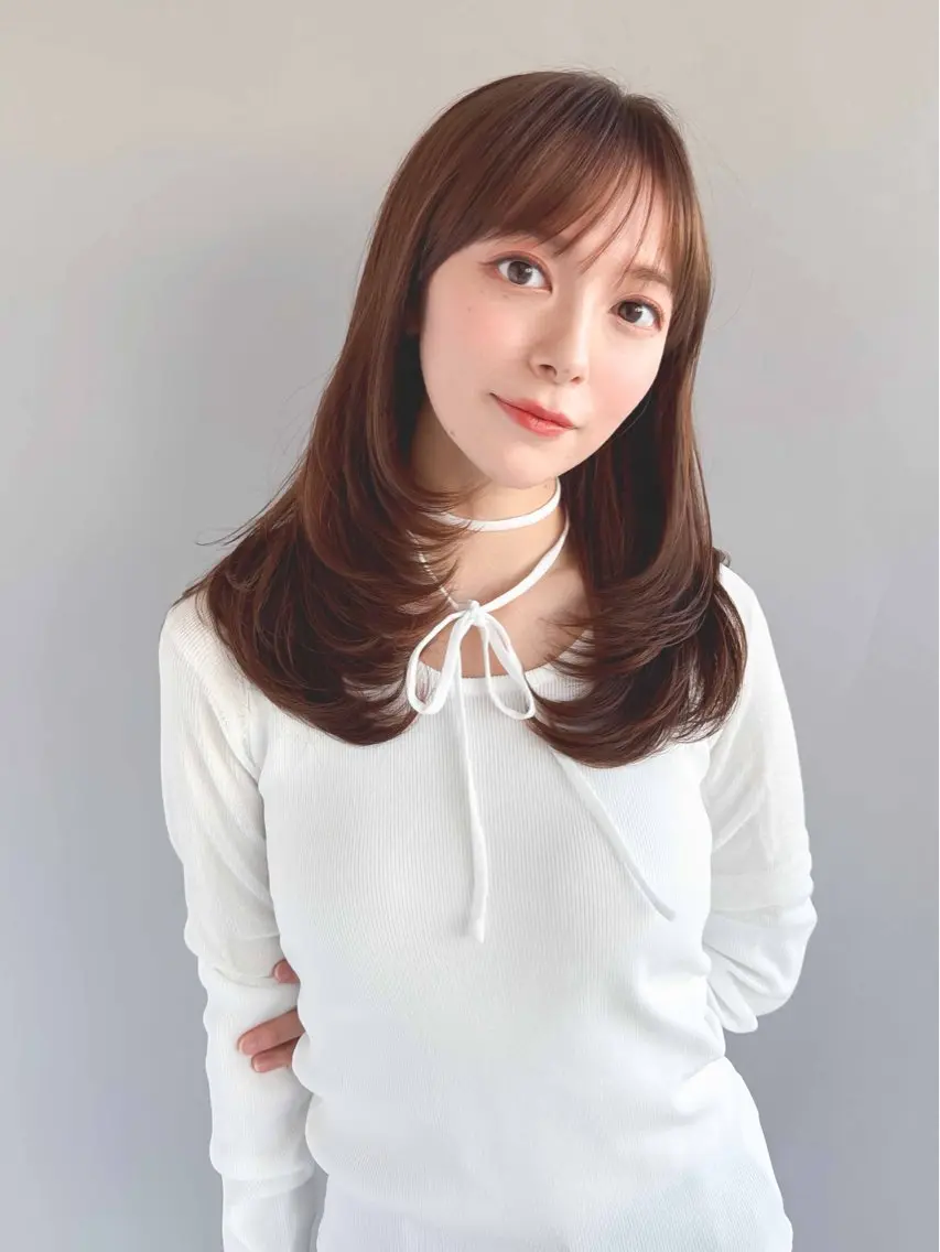 セミロング カラー モデル様募集中💗 mao(マオ)のヘアスタイル