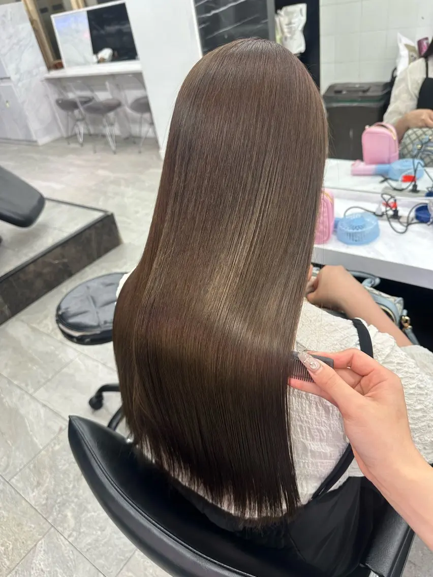 ロング トリートメント プルエクステ/カラー ⭐️KIR̋Aのヘアスタイル