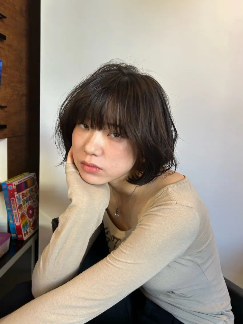 ショート カット ヘアカラー トリートメント NanaKo 表参道 レイヤー/ハッシュのヘアスタイル