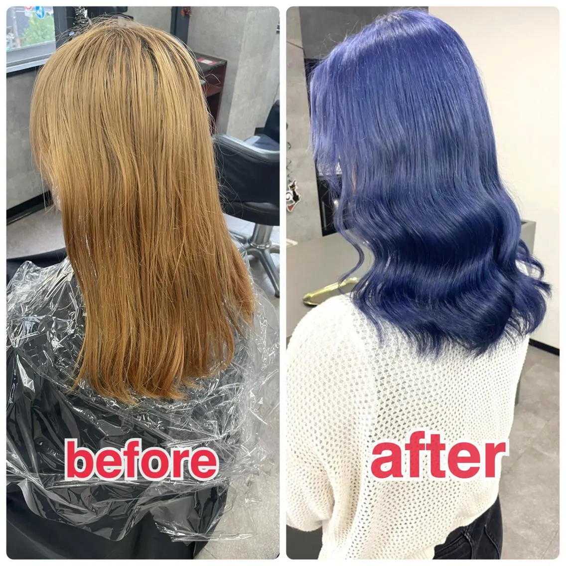 セミロング カラー シールエクステ ブリーチ ケアブリーチ ダブルカラー ハイトーンカラー ヘアカラー トリートメント ハイトーンエクステ 🎩カズキ🎩のヘアスタイル