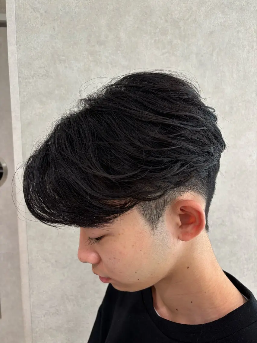 ミディアム パーマ メンズ カット 縮毛矯正 💠メンズ縮毛矯正 /パーマ💠林慶太のヘアスタイル