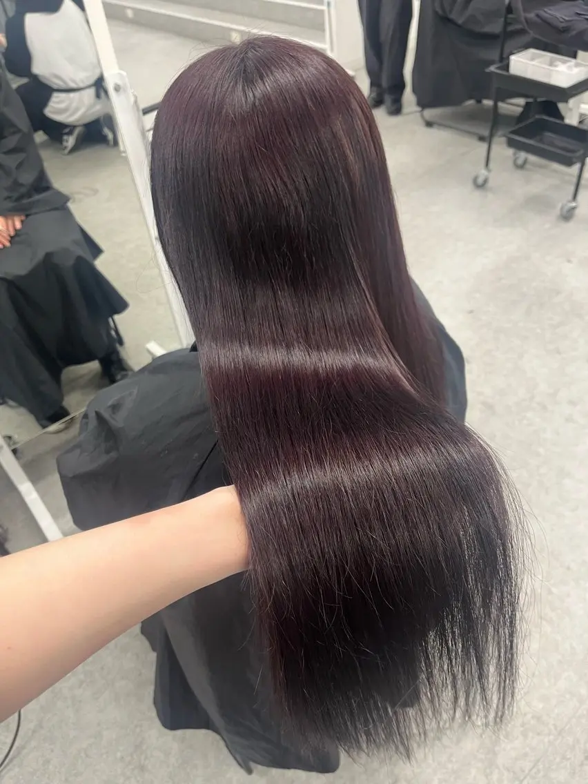 ロング カット ヘアカラー 🤍セット簡単パーマ 🤍TAMAKIのヘアスタイル