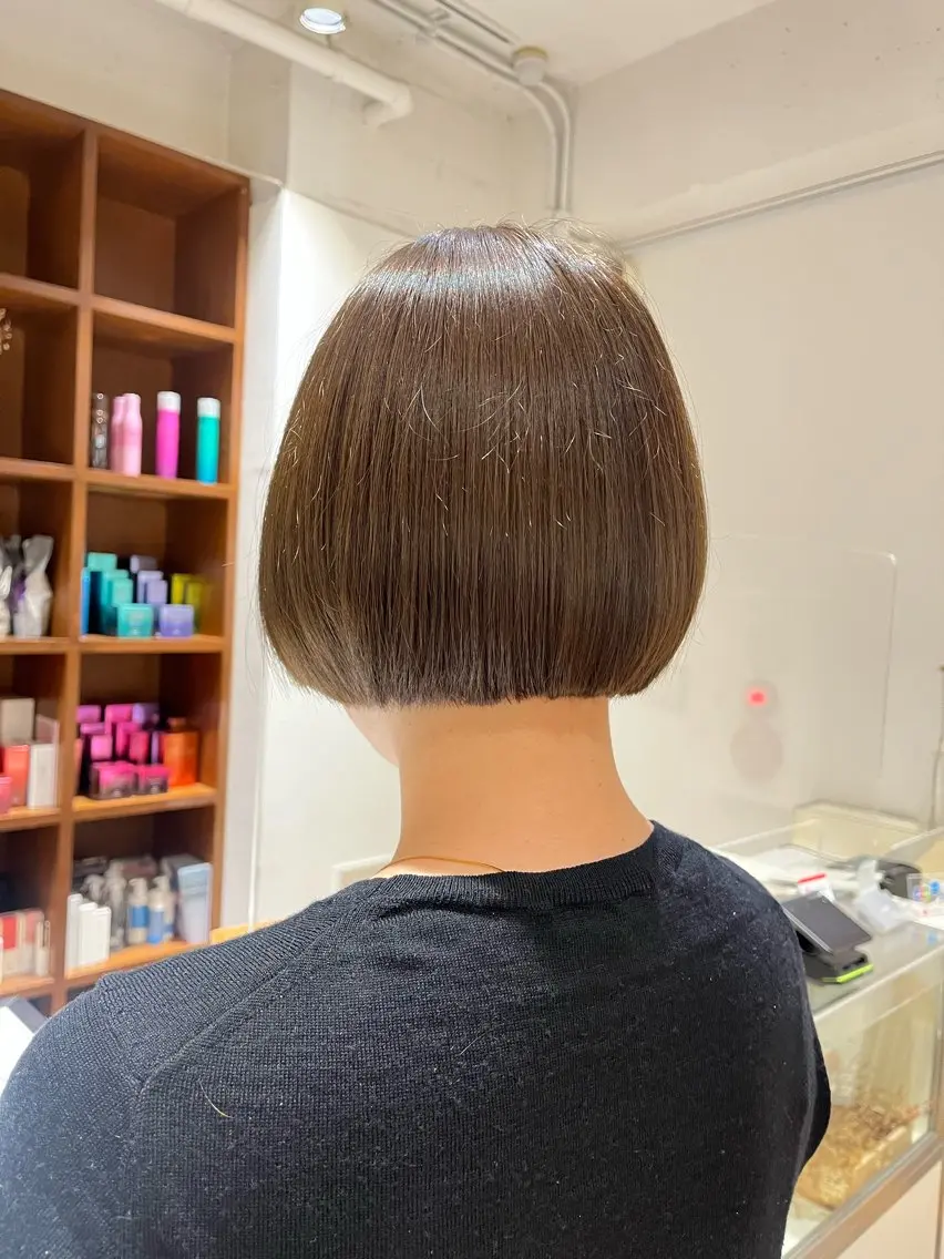 ショート 丸みショート ショートヘア リナ✮レイヤーカット モデル様✮募集中のヘアスタイル