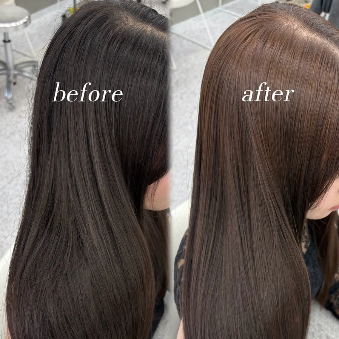 カラー ベージュカラー ショコラベージュ カット ヘアカラー トリートメント ブリーチなしベージュ 🤎kotomiのヘアスタイル