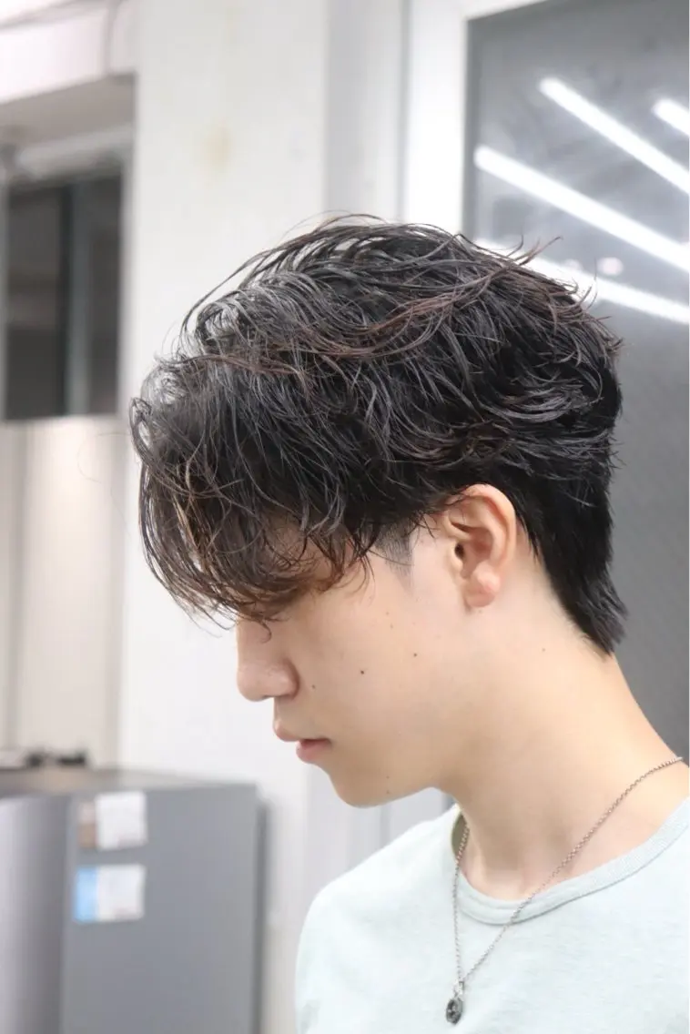 パーマ メンズ カット パーマ トリートメント 🐲原宿、渋谷/メン ズ特化/パーマ、縮毛のヘアスタイル