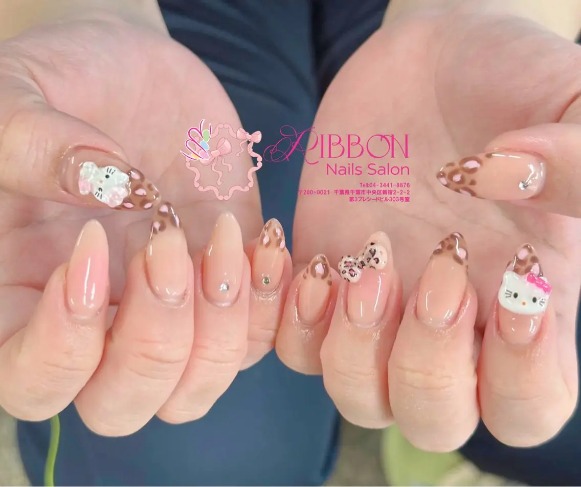 ネイル フットネイル フレンチネイル ジェルネイル マグネットネイル 持ち込み ハンドネイル Ribbonnail salonのネイルデザイン